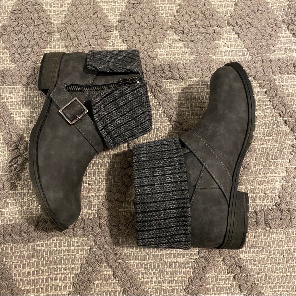 Dark Gray Boots